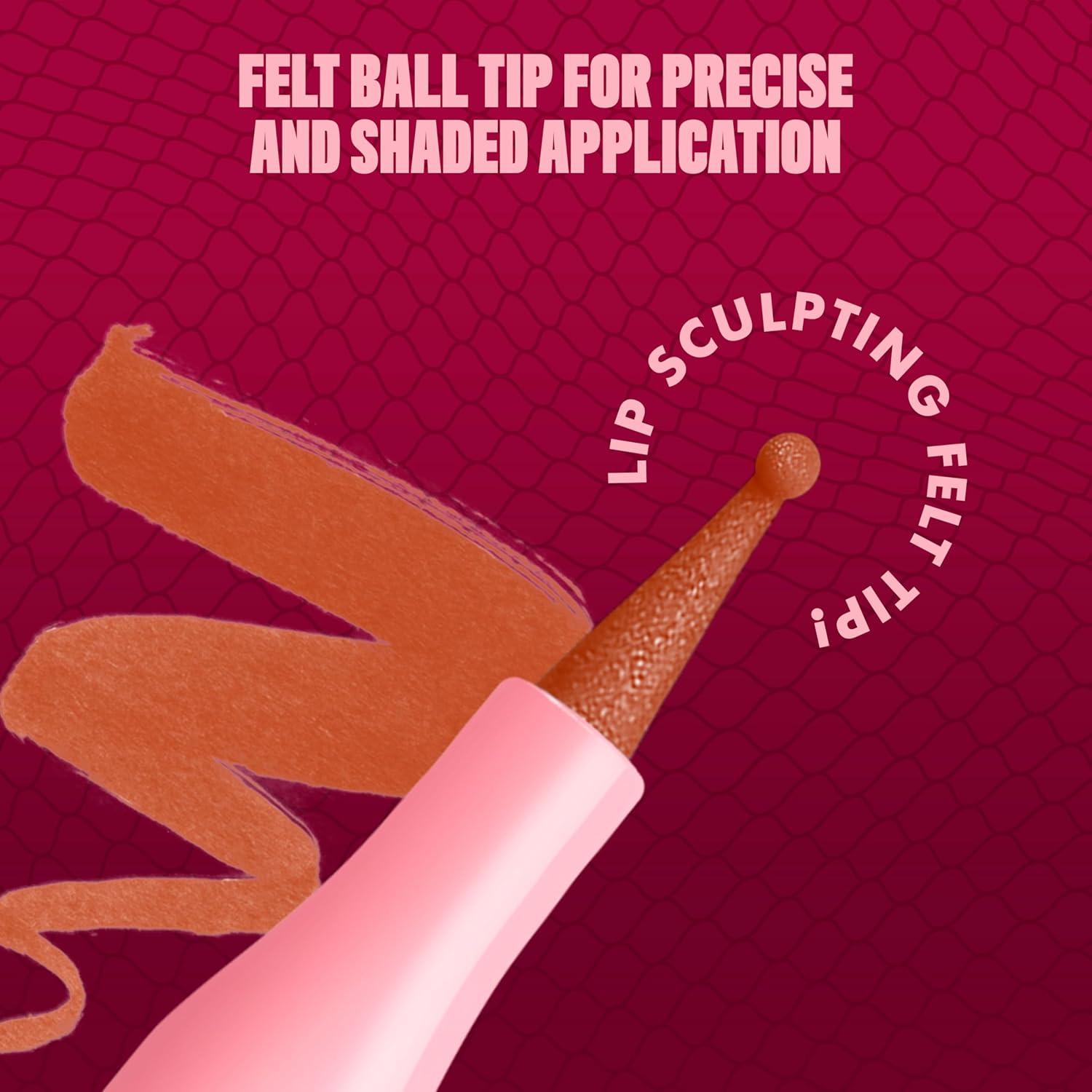 imageNYX PROFESSIONAL MAKEUP Lip Lingerie Liner Stain Seamless Make Up with AllDay Color Waterproof Lip Stain Finish Send Nudes Rosewood03 BARELY THERE