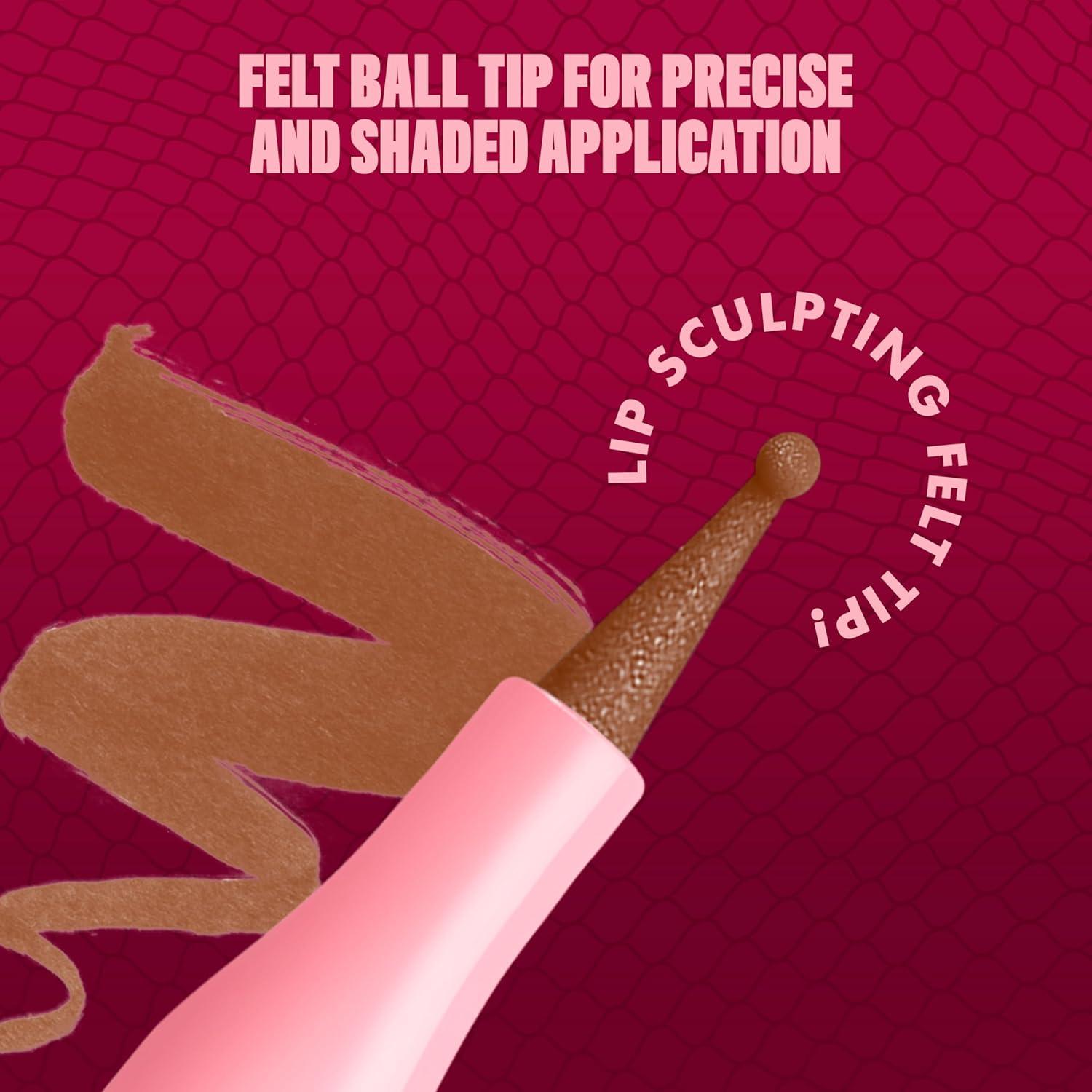 imageNYX PROFESSIONAL MAKEUP Lip Lingerie Liner Stain Seamless Make Up with AllDay Color Waterproof Lip Stain Finish Send Nudes Rosewood04 STEAMY SPICE