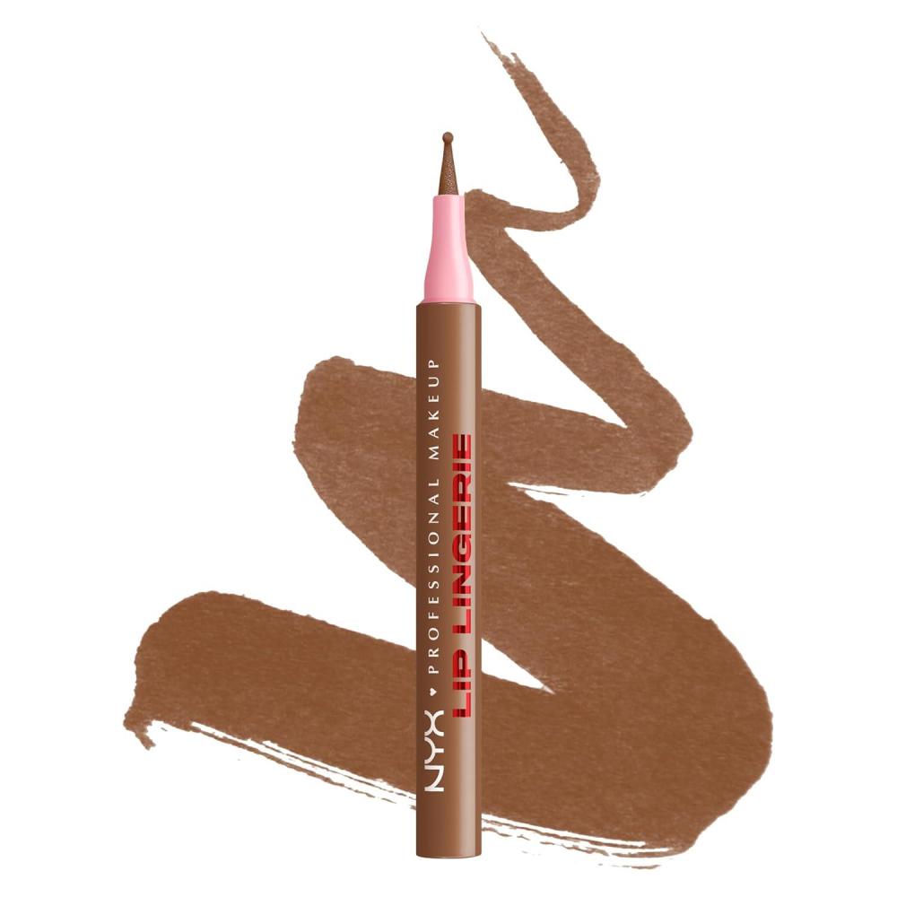 imageNYX PROFESSIONAL MAKEUP Lip Lingerie Liner Stain Seamless Make Up with AllDay Color Waterproof Lip Stain Finish Send Nudes Rosewood04 STEAMY SPICE
